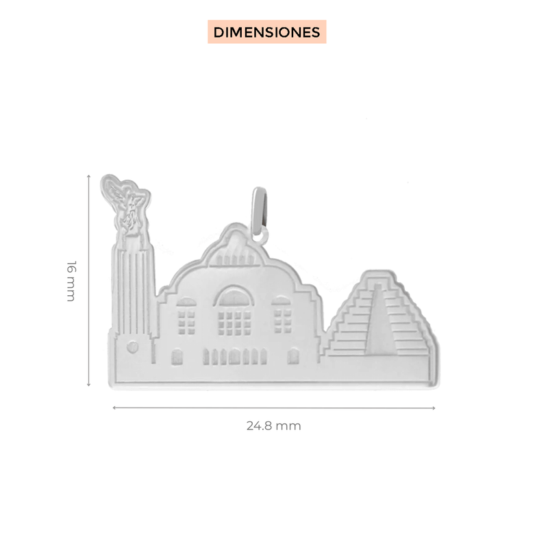 Dije Plata .925 Ciudad de México Klamore