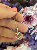 Infinity pendant and heart without chain