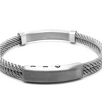 Brazalete Acero con detalle en 18K KLAMORE