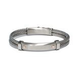 Brazalete Acero con detalle en 18K KLAMORE