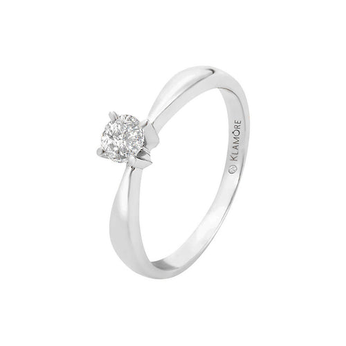 Anillo de compromiso Miloro 30 pts. Diamante natural. Klamore