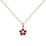 Dije con cadena Camelia Klamore