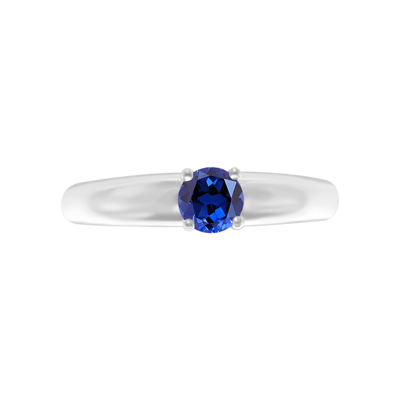 Anillo Azul con Zafiro Natural Klamore