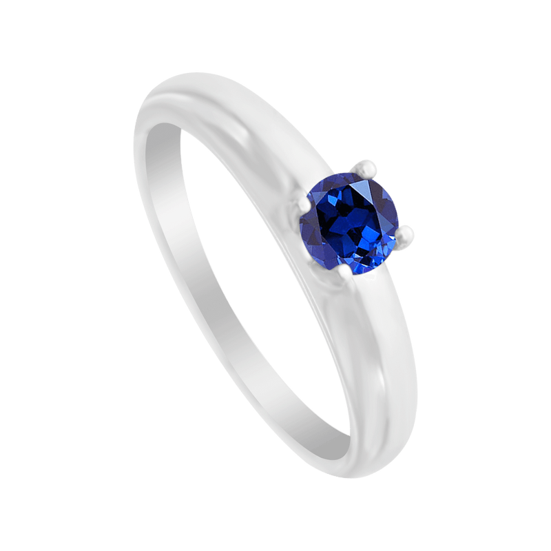 Anillo Azul con Zafiro Natural Klamore