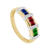 Anillo Lusiana 3 gemas Klamore
