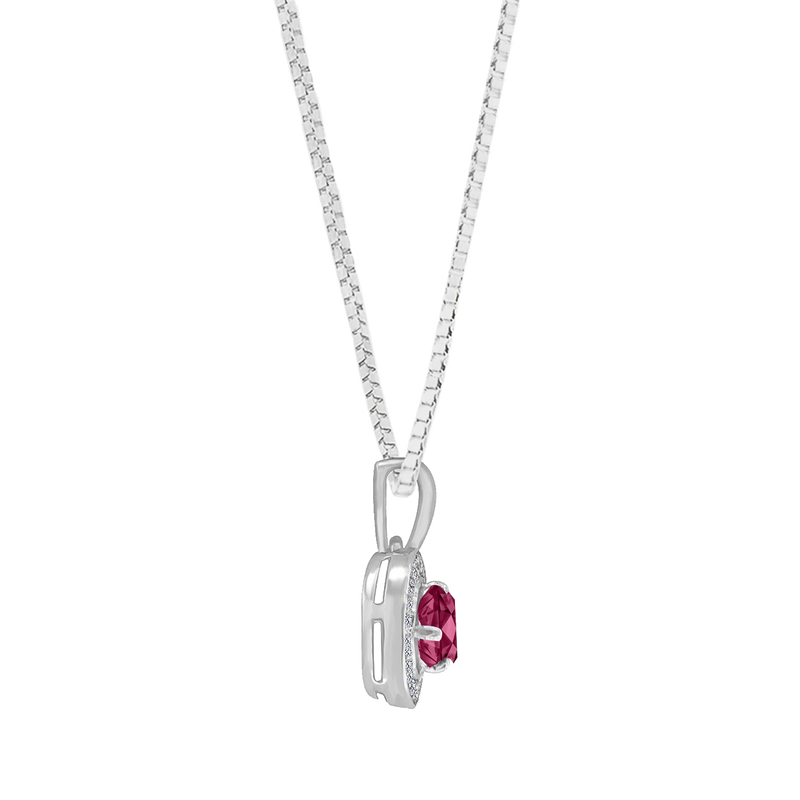 Dije con cadena Clara Rubí Klamore