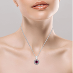 Dije con cadena Clara Rubí Klamore