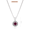 Dije con cadena Clara Rubí Klamore