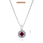 Dije con cadena Clara Rubí Klamore