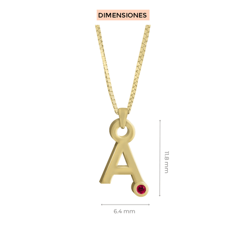 Dije con cadena Gardenia con gema Klamore