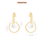 Aretes Perla Infinito Klamore