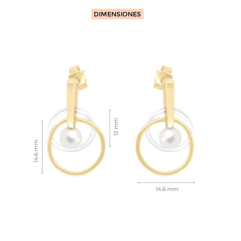 Aretes Perla Infinito Klamore