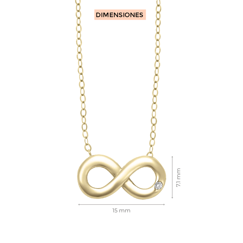Dije con cadena Infinito Klamore