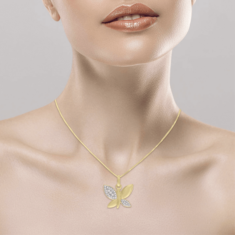 Vlinder pendant with chain
