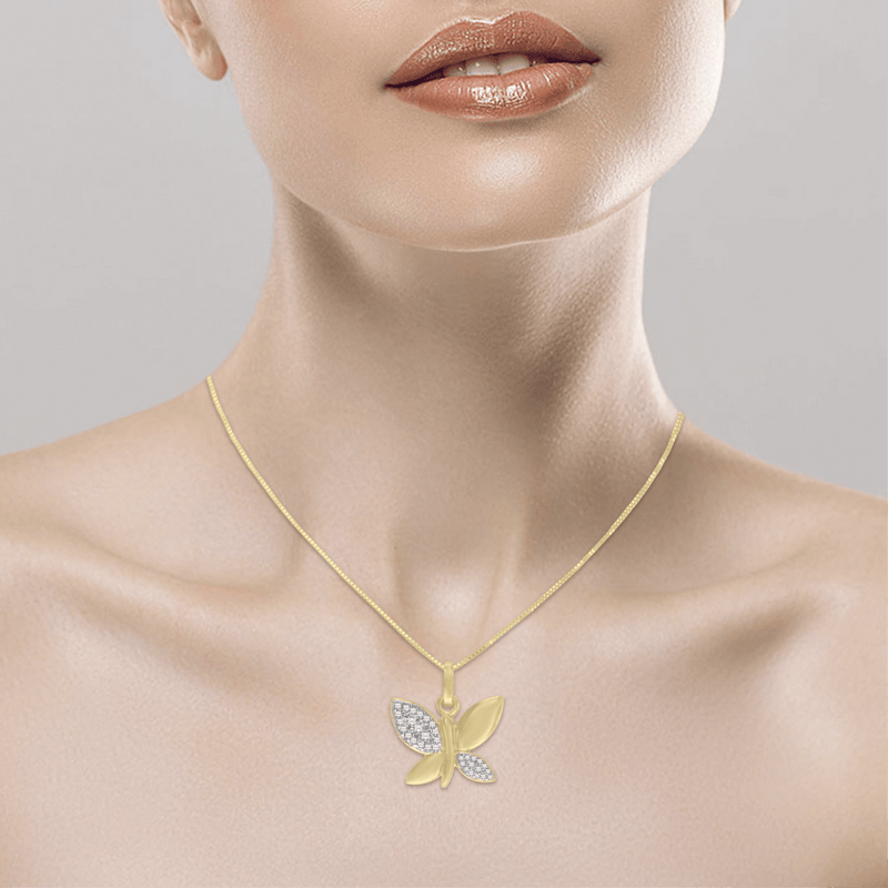 Vlinder pendant with chain