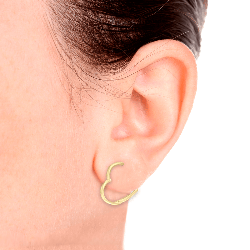 Aretes Huggies Corazón