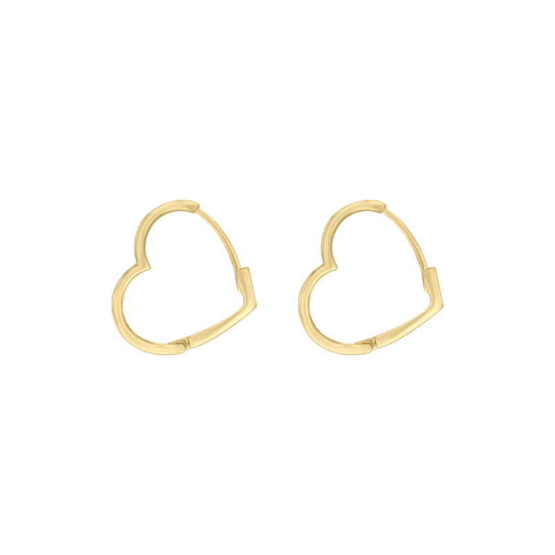 Aretes Huggies Corazón