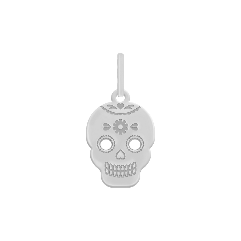 Dije Calavera, plata .925 Klamore