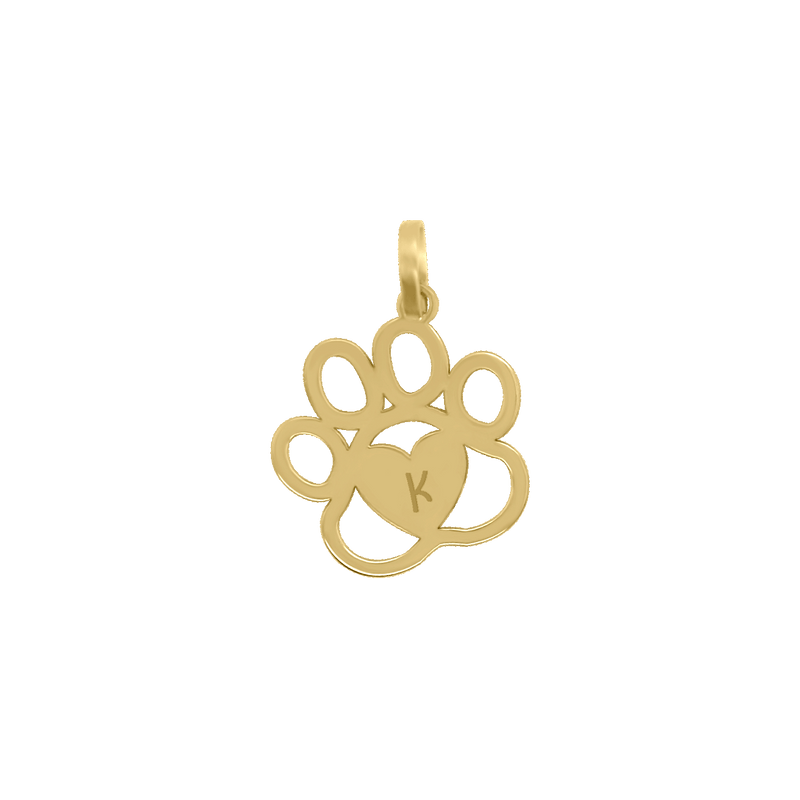 Personalized footprint pendant