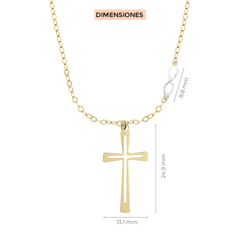 Dije de cruz con cadena Kreuz Klamore