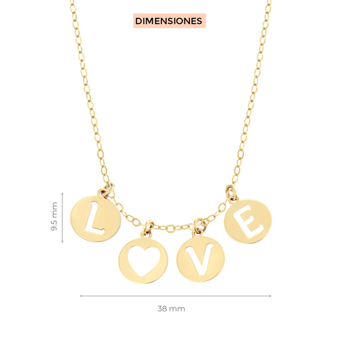 Dije con cadena Love Klamore