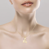 Giraffe pendant with chain