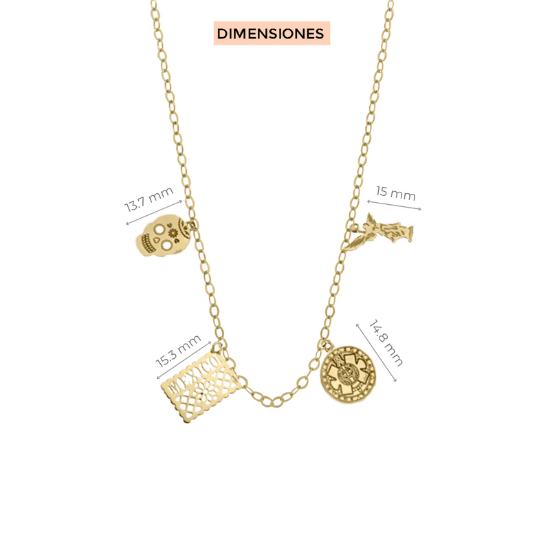 Dije con cadena "México Lindo" Klamore