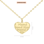 Dije con cadena grabado mamá Klamore