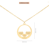 Dije con cadena Nombres Corazones Klamore