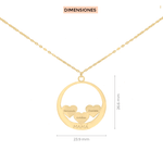 Dije con cadena Nombres Corazones Klamore