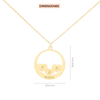 Dije con cadena Iniciales Corazones Klamore