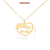 Dije de corazón MaMá con cadena Klamore