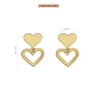 Aretes Doble Corazón