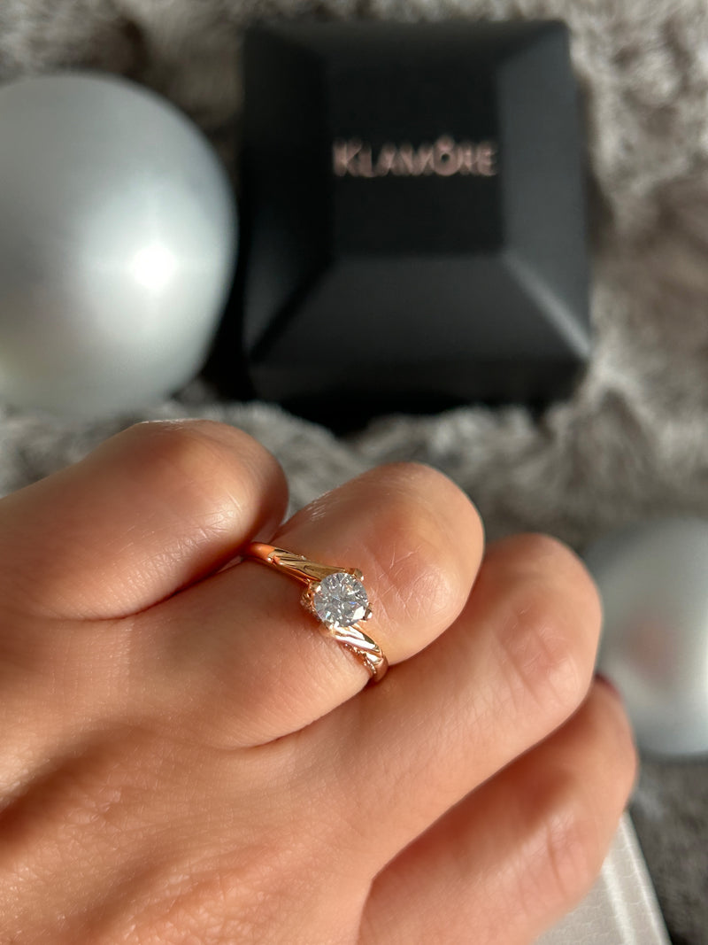 Anillo de compromiso Fernanda 52 pts