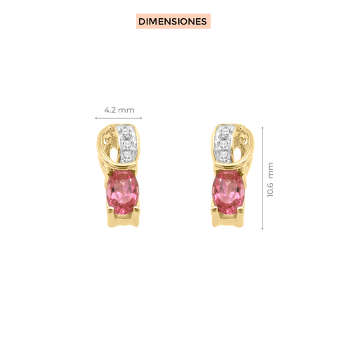 Aretes Charisse Semipreciosa Klamore