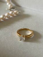 Anillo de compromiso Miloro 50 pts. Diamante natural.