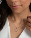 Chloris pendant with diamond