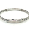 Steel bracelet with 18K detail