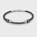 Steel bracelet with 18K detail