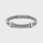 Brazalete Acero con detalle en 18K