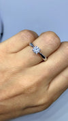 Anillo de compromiso Miloro 100 pts. Diamante natural.