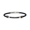 Steel bracelet with 18K detail