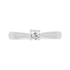 Anillo Miloro con laterales. Diamantes naturales 25 pts.