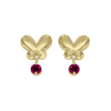 Flutur Earrings with Gem