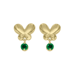 Flutur Earrings with Gem