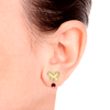 Flutur Earrings with Gem