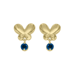 Flutur Earrings with Gem