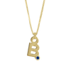 Gardenia Chain Pendant with Gem