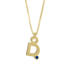 Gardenia Chain Pendant with Gem