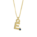 Gardenia Chain Pendant with Gem